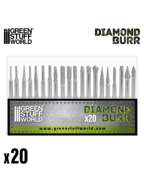Green Stuff World - Diamond Bur Set - 20pcs