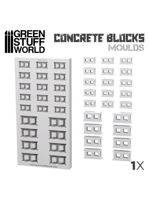Green Stuff World - Concrete Block Silicone Mould