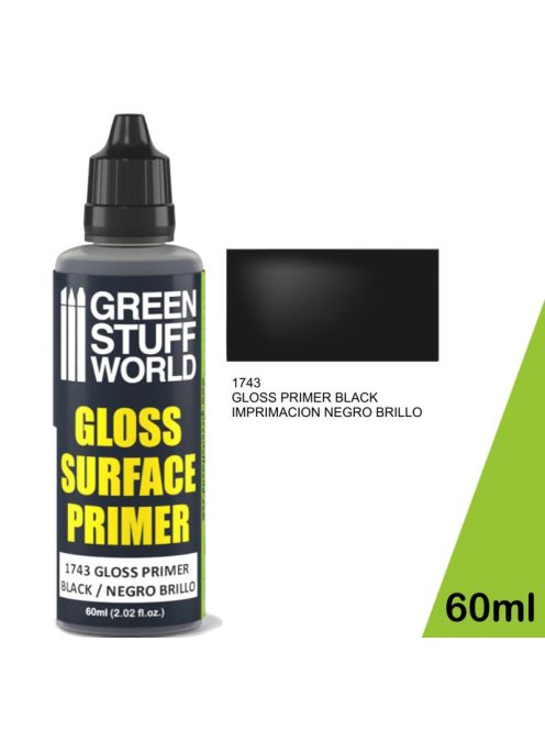 Green Stuff World - Gloss Surface Primer 60 ml - Black