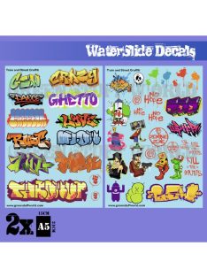   Green Stuff World - Waterslide Decals - Train And Graffiti Mix