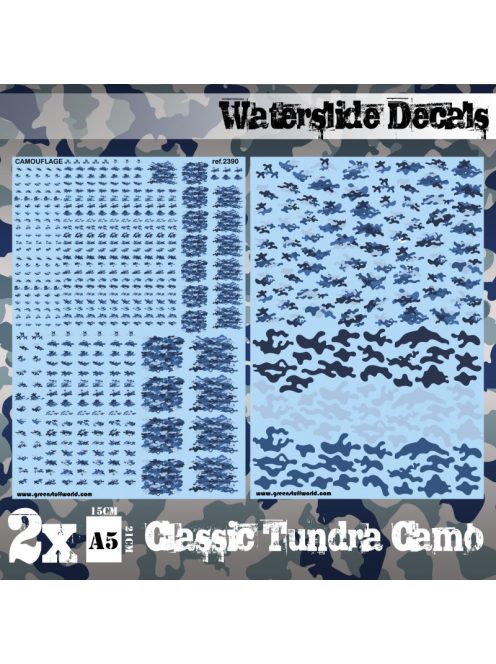 Green Stuff World - Waterslide Decals - Classic Tundra Camo