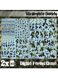 Green Stuff World - Waterslide Decals - Digital Forest Camo