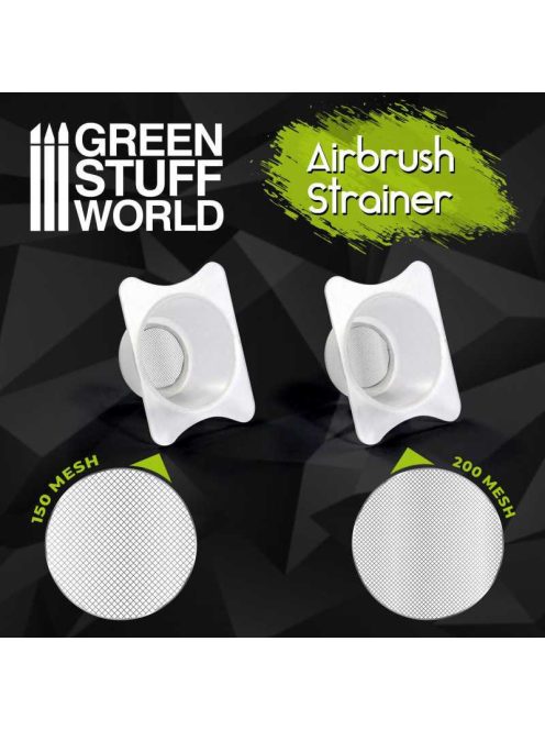 Green Stuff World - Airbrush Cup Strainers - 2 pcs. set