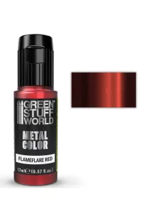   Green Stuff World - Acrylic Metal Paint - VIVID - Flameflare Red 17ml