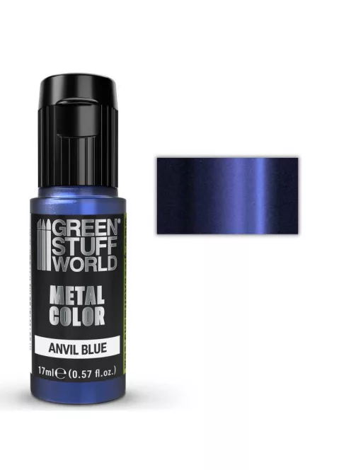 Green Stuff World - Acrylic Metal Paint - VIVID - Anvil Blue 17ml