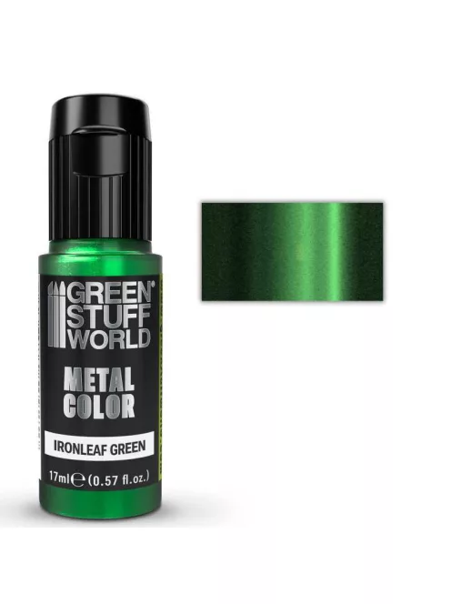 Green Stuff World - Acrylic Metal Paint - VIVID - Ironleaf Green 17ml
