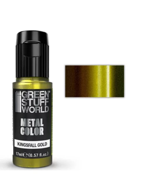 Green Stuff World - Acrylic Metal Paint - VIVID - Kingsfall Gold 17ml