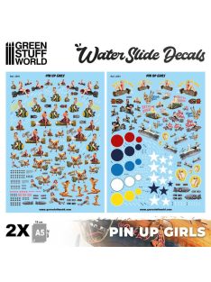   Green Stuff World - Water slide decals - Pin Ups (A5, 2 sheets.)