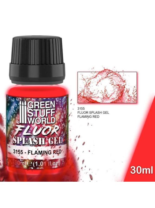 Green Stuff World - Splash Gel FLAMING Fluor RED 30ml