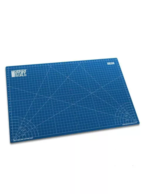 Green Stuff World - Foldable Cutting Mat - A3 - BLUE (2mm) - Összehajtható Kék Vágólap A3 
