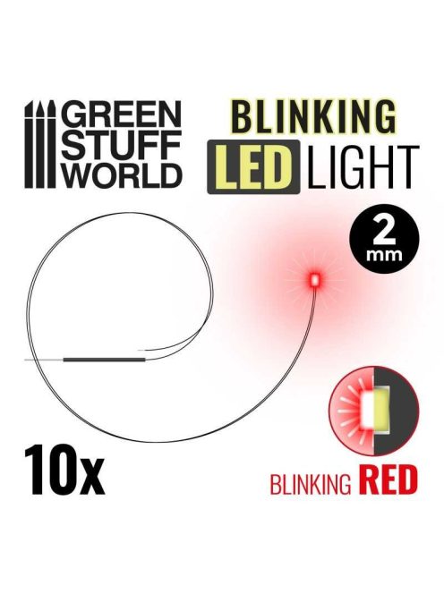 Green Stuff World - Micro Leds - Blinking Red - 2Mm (0805 Smd)