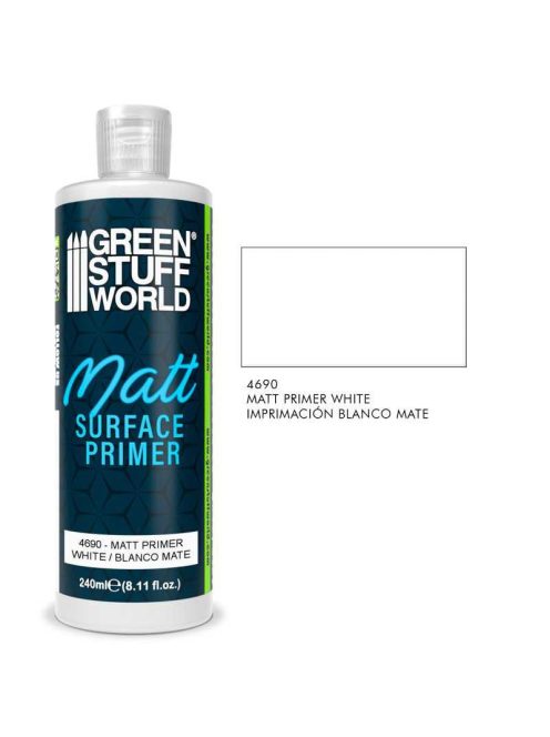 Green Stuff World - Matt Surface Primer, 240 ml - White