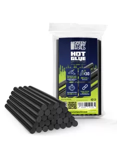   Green Stuff World - Hot glue sticks 11 mm x 190mm - BLACK (Pack x30)