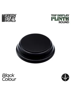 Green Stuff World - Round Wood display bases 5x5 cm - Black
