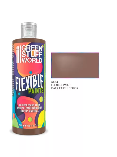 Green Stuff World - Flexible Paint - 240 ml - Dark Brown
Earth / Marron Tierra Oscura