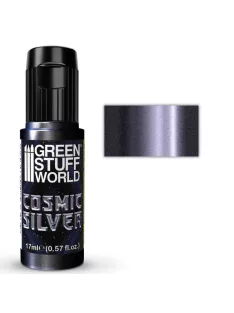 Green Stuff World - Acrylic Metal Paint - Cosmic Silver 17ml