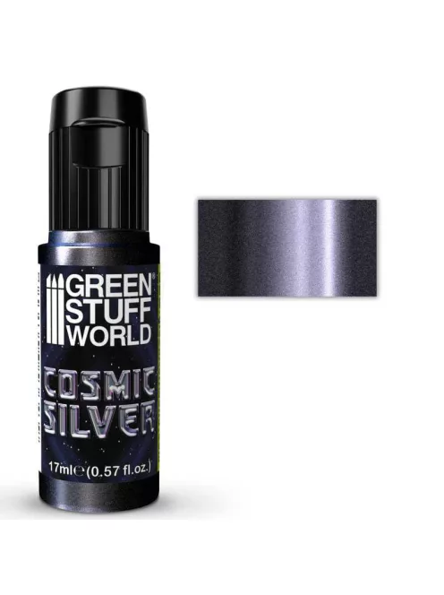 Green Stuff World - Acrylic Metal Paint - Cosmic Silver 17ml