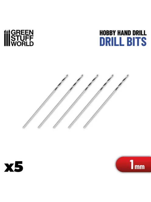Green Stuff World - Drill Bits 1mm (PACKx5)