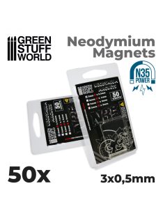   Green Stuff World - Neodymium Magnets 3x0'5mm - 50 units (N35)