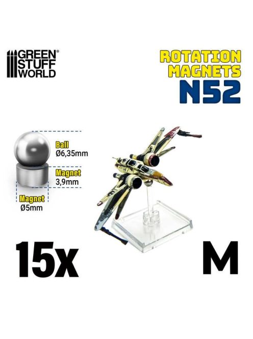 Green Stuff World - Rotation Magnets 6,35+5mm (SIZE M) PACK