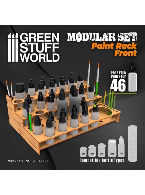 Green Stuff World - Mdf Paint Organizer Front