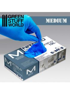 Green Stuff World - Blue Nitrile Gloves - Medium 100 pcs
