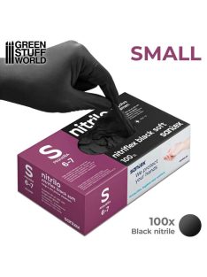 Green Stuff World - Black Nitrile Gloves - Small 100 pcs