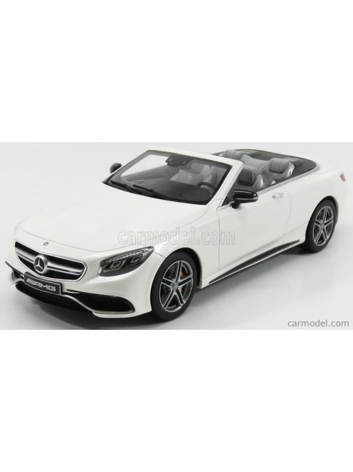 Gt-Spirit - Mercedes Benz S-Class S63 Amg Cabriolet Open 2017 Designo Diamond White Bright