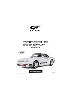 GT Spirit - 1987 Porsche 959 Sport *Resin* Grand Prix white