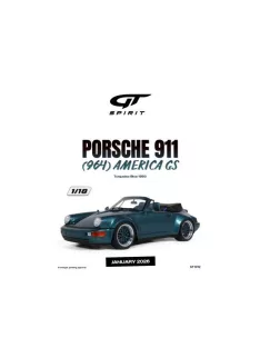   GT Spirit - 1993 Porsche 911 (964) America GS *Resin serie* turquoise blue