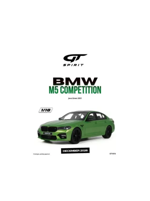 GT Spirit - 2021 BMW M5 Competition *Resin serie* java green