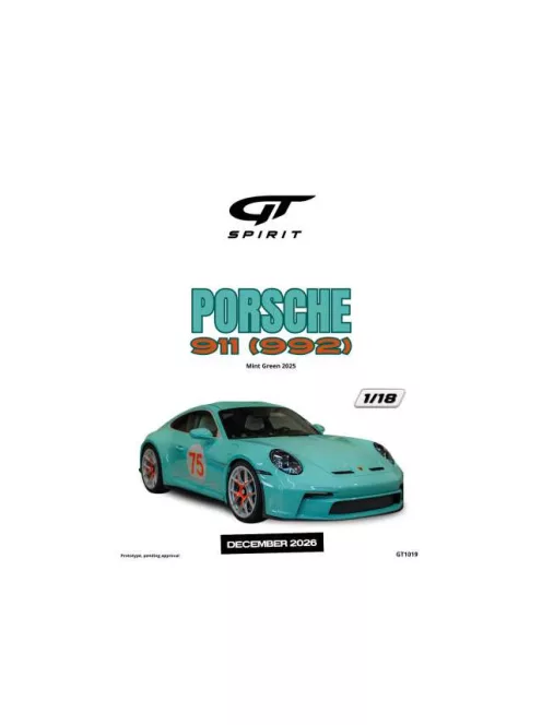 GT Spirit - 2025 Porsche 911 (992) *Resin serie* mint green