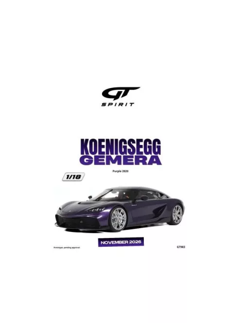 GT Spirit - 2020 Koenigsegg Gemera *Resin serie* purple