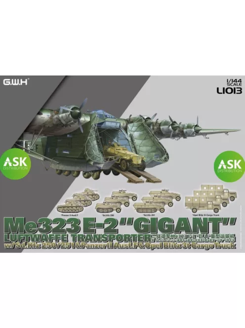 Great Wall Hobby - WWII Luftwaffen Messerschmitt Me 323 E-2 Gigant w more AFVs