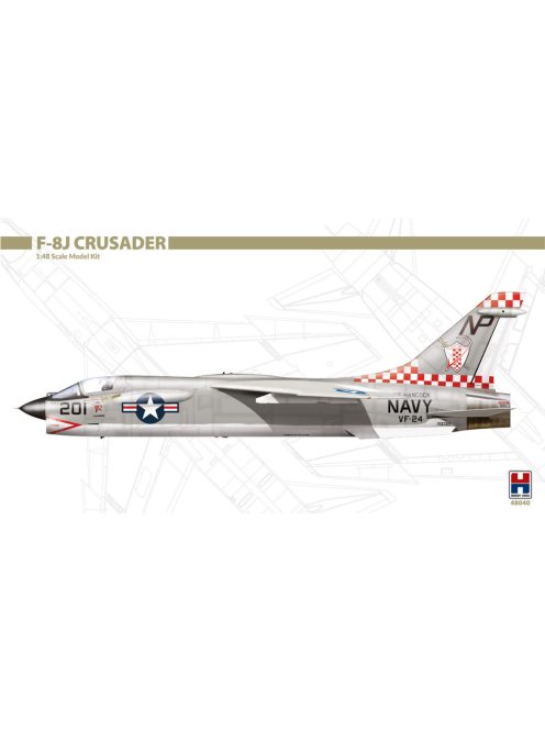 Hobby 2000 - 1/48 F-8J Crusader