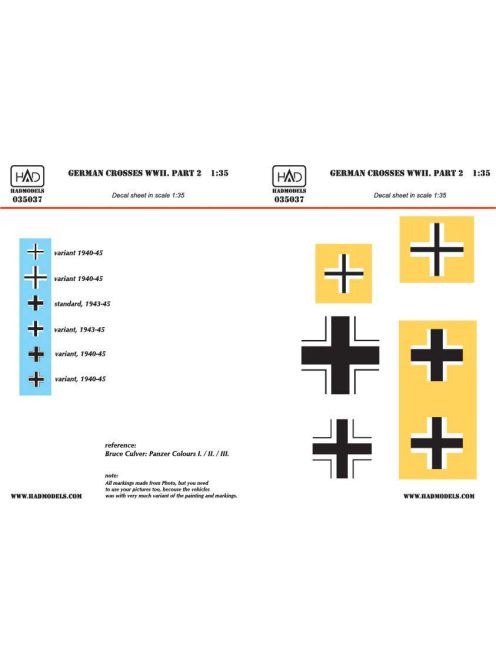 HAD models - German ww2 Crosses part 2