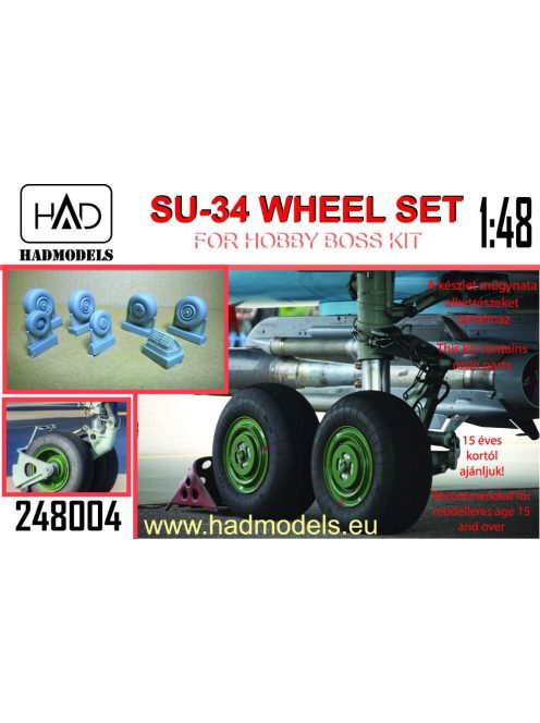 HAD models - Su-34 Wheel set for Hobby Boss kit	resin set 1:48		