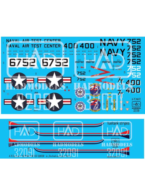 HAD models - A-7E US NAVAL Air Test Center " The final Copuntdown"