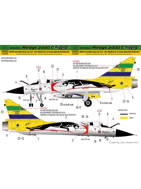 HAD models - Mirage 2000 C Ayrton Senna 25th Anniversayry painting