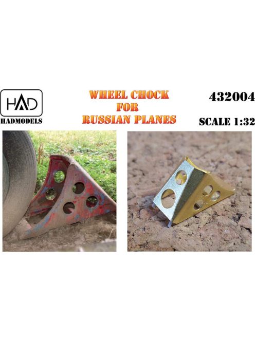 HAD models - Wheel chock for Russian airplanes Photo-etched parts 1:32			