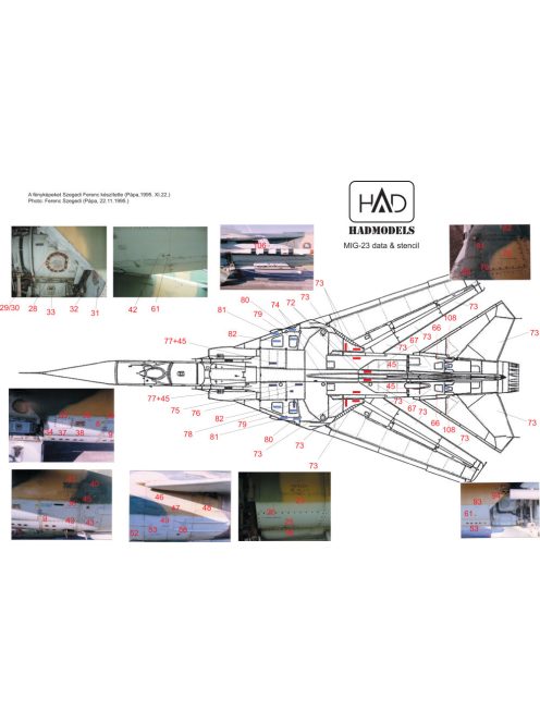 HAD models -  MiG-23 Hungarian Stencil