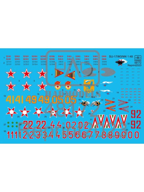 Had models - Su-17/22M3/M4 decal sheet 1:48