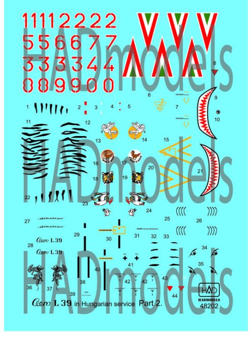 HAD models - Aero L-39 ZO Hungarian Part 2  with Czech painting and DDR stencils