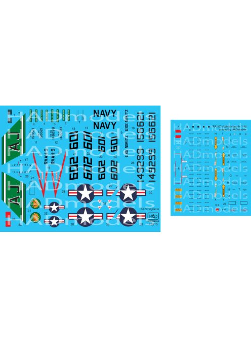 HAD models - RA-5C Vigilante  / USS Nimitz