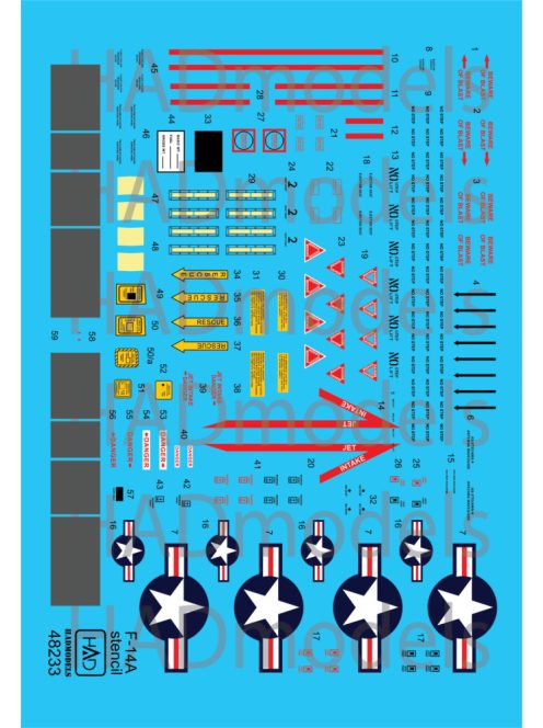HAD models - F-14A high Visibility stencil set