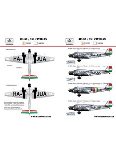 HAD models - Ju-52 civilian (HA-JUA, HA-JUC, HA-JUF)