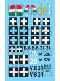   HAD models - Bf 109 G-6, JU-78 D-5, FW 190 F-8 Hungarian planes