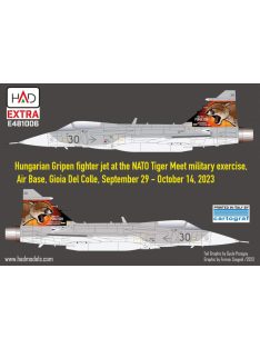 HAD models - Jas-39 Gripen Tigermeet 2023 HUNAF decal sheet