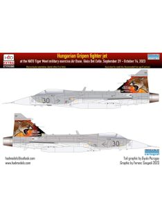 HAD models - JAS-39 Gripen Tigermeet 2023 HUNAF decal sheet