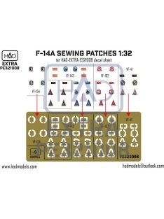   HAD models - F-14A-D sewing patches VF-143 VF-154 VF-41 VF102 photo-etched part